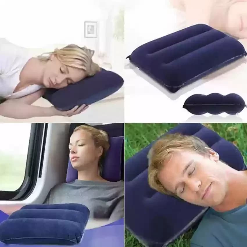 Intex Air Pillow, Soft Comfortable Air Inflatable Travel Pillow, Air Cushion Sleeping Bag thumbnail 4