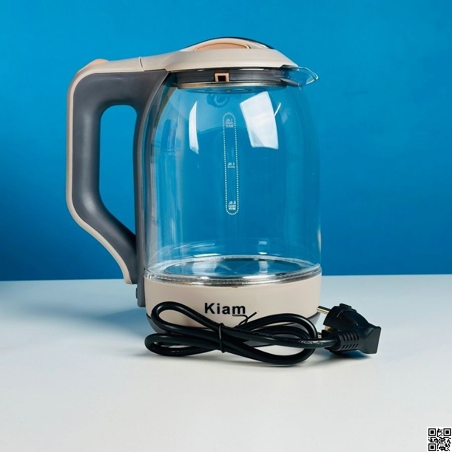 Kiam Electric Kettle BL-002 (1.8L) – Glass Electric Kettle with Auto Shut-Off thumbnail 4