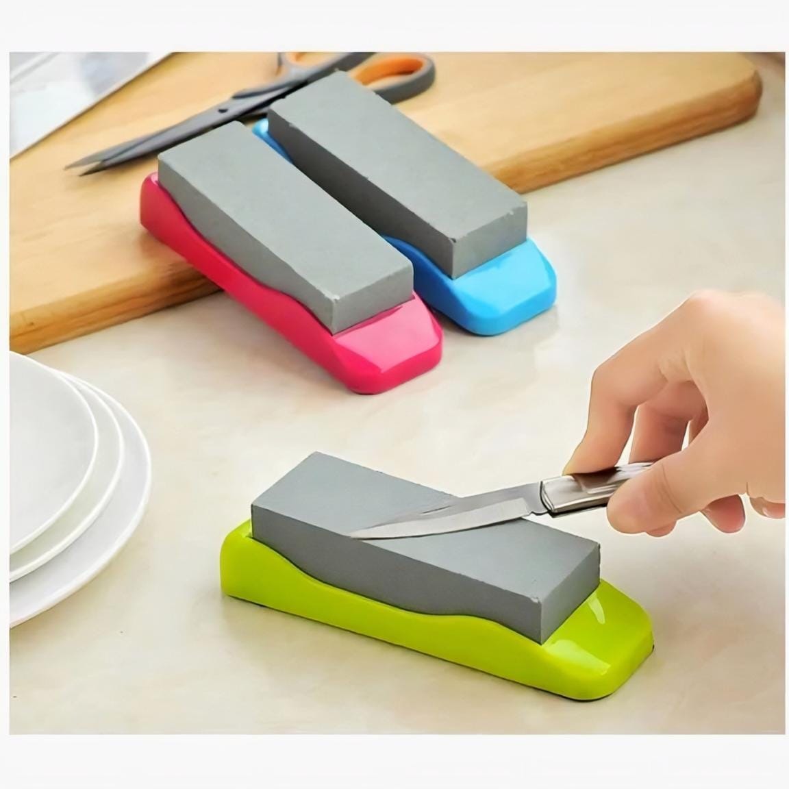 Premium Knife Sharpening Stone – Handheld Double-Sided Whetstone thumbnail 6