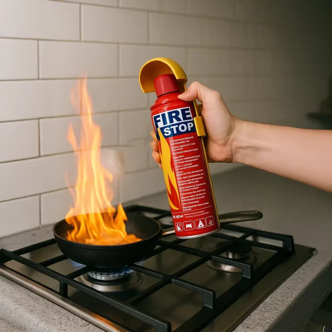 500ml Fire Stop Foam, Portable Fire Extinguisher Spray for Home, Office, Car, truck, ship, boat. thumbnail 2