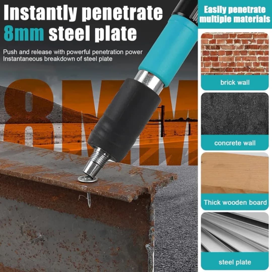 101-in-1 Manual Steel Nail Gun Set, Woodworking and Decoration Integrated Nail Shooter, Concrete Nail Gun Kit thumbnail 4