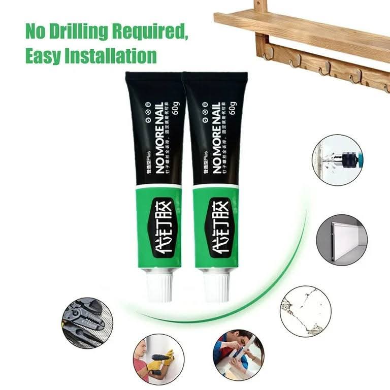All-Purpose Glue, Nail-Free Glue Adhesive Sealant, Quick-Drying Waterproof Invisible Strong Adhesive Glue thumbnail 2