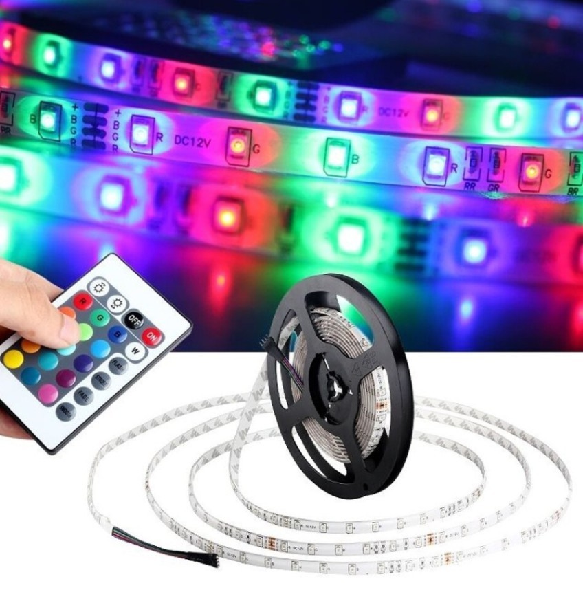 RGB LED Strip Light with Remote Control | Colour Changing LED Light with Sticker thumbnail 5