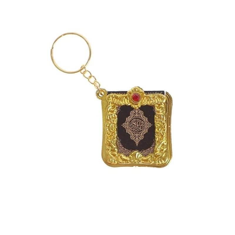 Mini Quran Sharif Keychain – Complete 30 Juz Pocket-Sized Keyring with Golden Cover thumbnail 7