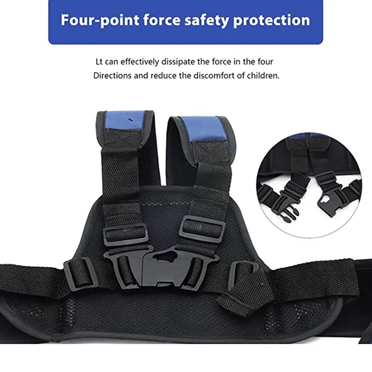Baby Safety Belt for Bike & Motorcycle | Adjustable Child Safety Belt for Kids thumbnail 2