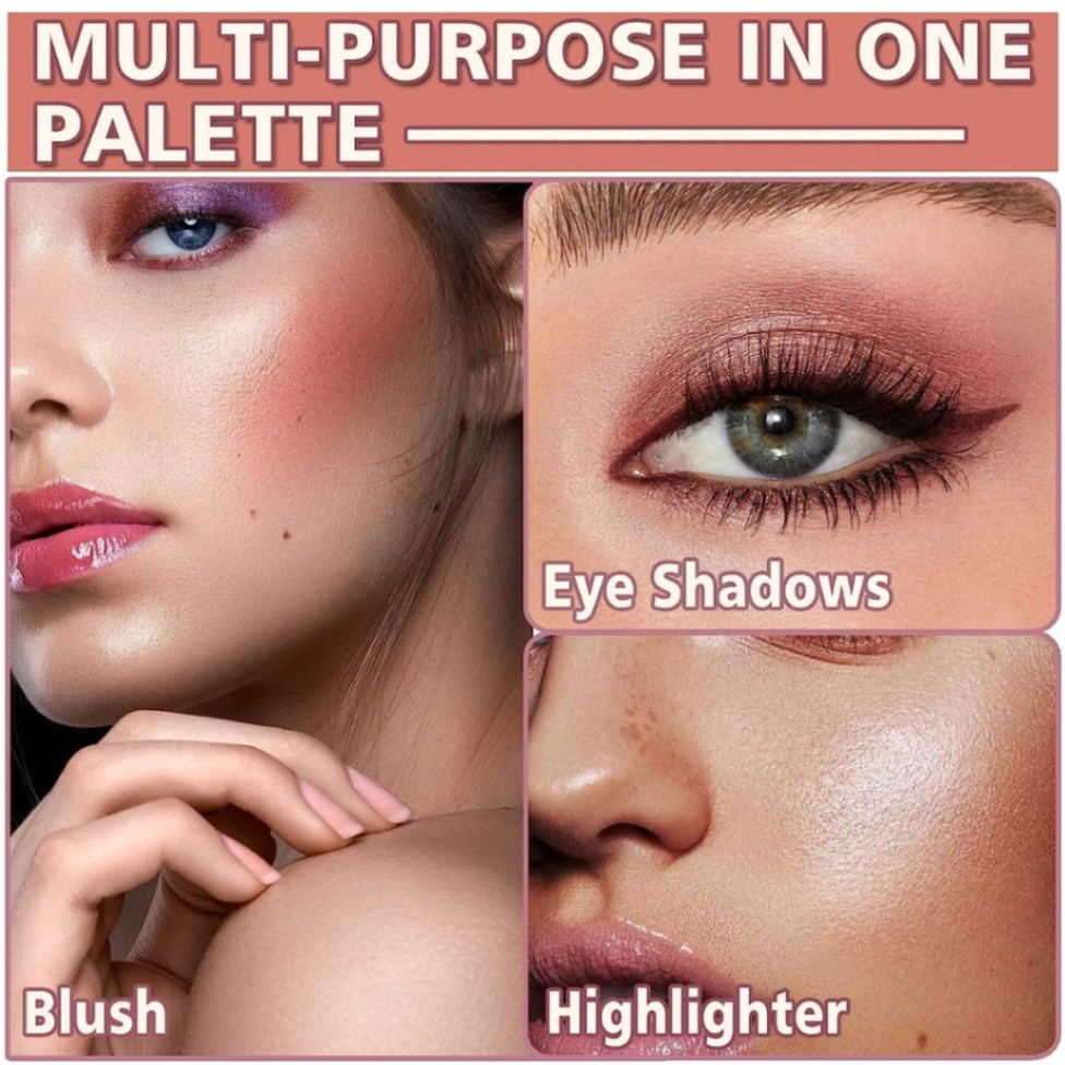 iPhone Shaped Eyeshadow Palette with Mirror Back - 12 Trendy Pigmented Colors thumbnail 2