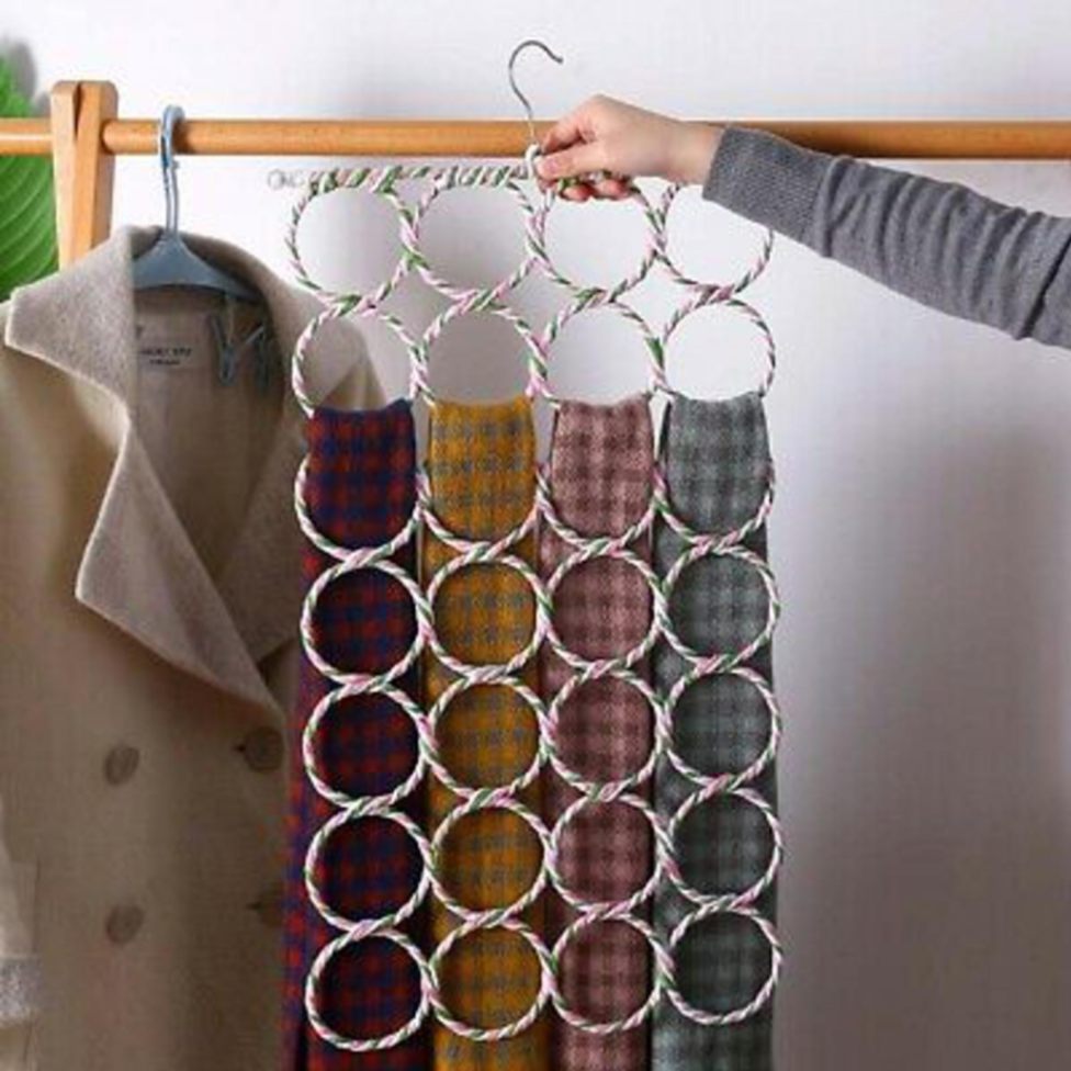 Hijab Hanger, Premium 28 Slot Hijab Hanger & Orna Organizer for Women