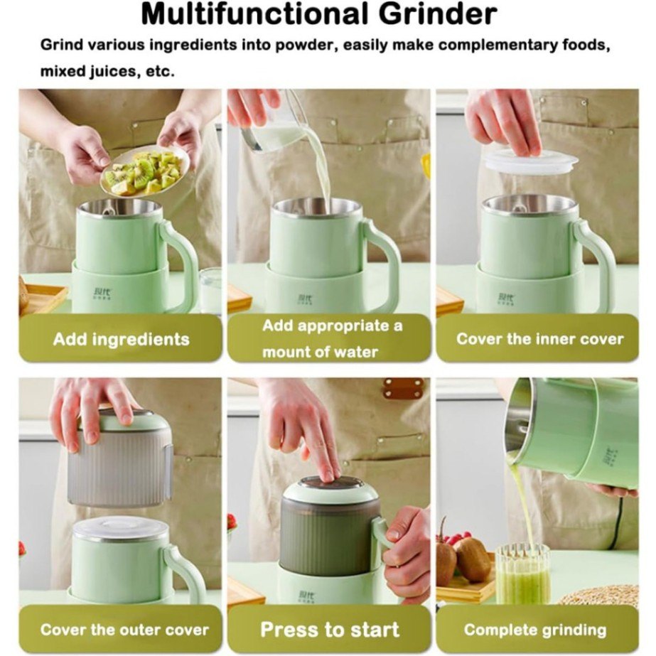 Inima Japan 1500W Electric Grinding Machine – Multifunctional Spice, Nut & Coffee Grinder thumbnail 4