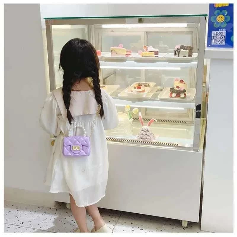 Mini Jelly Bag, Baby Pearl Handbag, Cute Mini Crossbody Baby Jelly Bag thumbnail 5