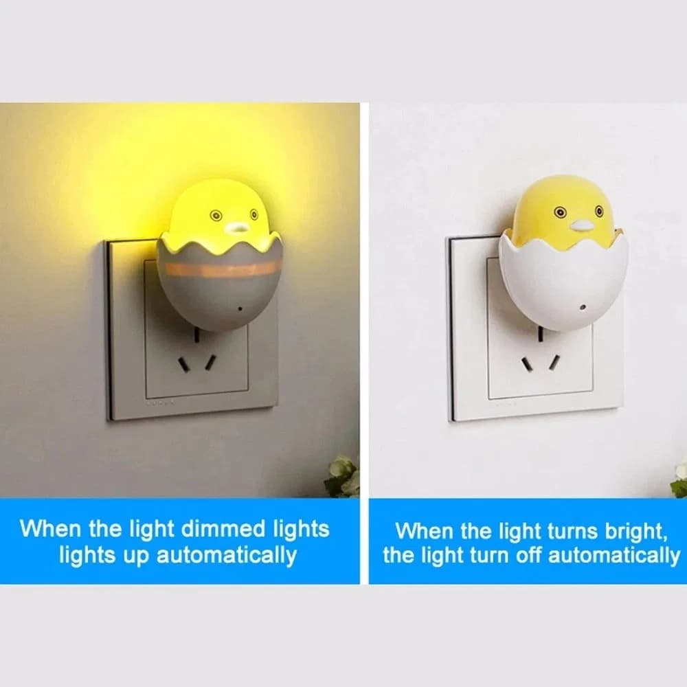Yellow Egg Duck LED Night Light, LED Night Light Sensor Duck Lamp thumbnail 6