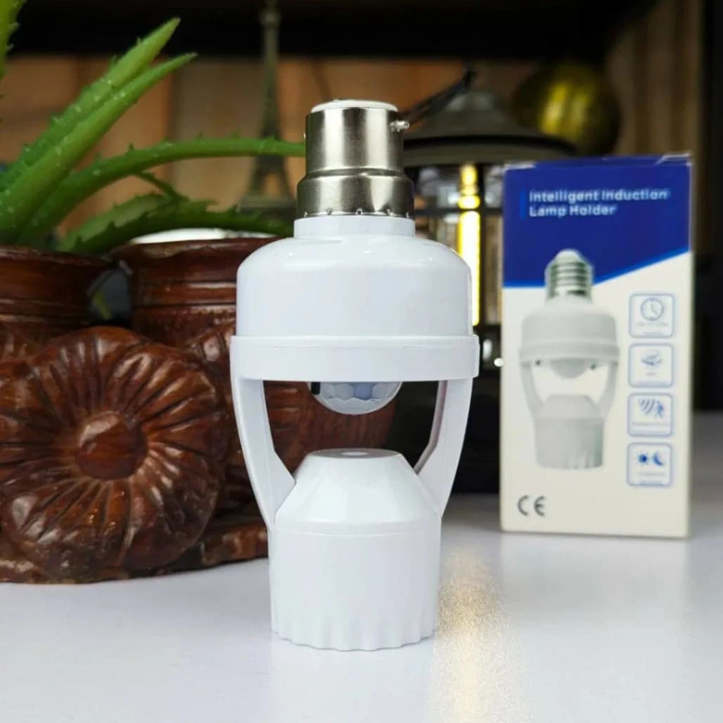 Motion Sensor LED Lamp Holder, PIR Motion Infrared Motion Sensor Lamp Holder Bulb Socket - Motion Sensor Lamp Holder, Sensor Lamp Holder thumbnail 2