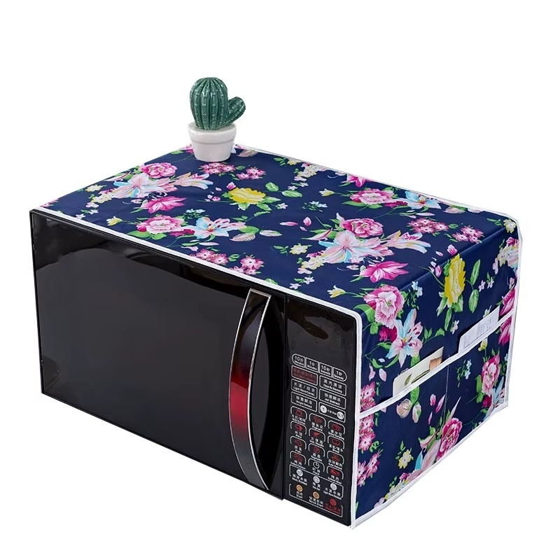 Oven Cover - Blue Print Microwave Oven Cover | Waterproof Dustproof Protector thumbnail 3