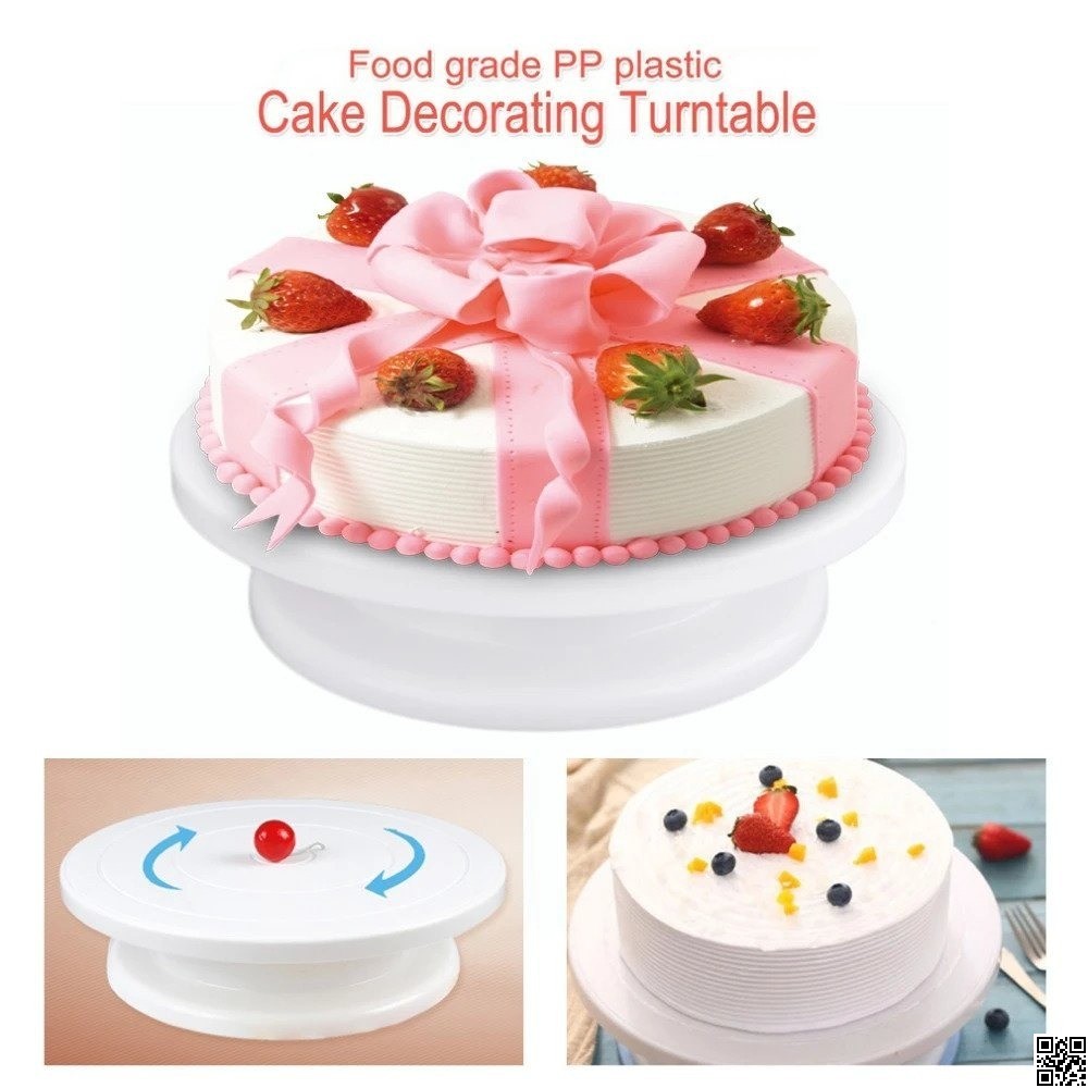 Cake Turntable 360° Rotating – Premium Revolving Cake Decorating Stand thumbnail 2