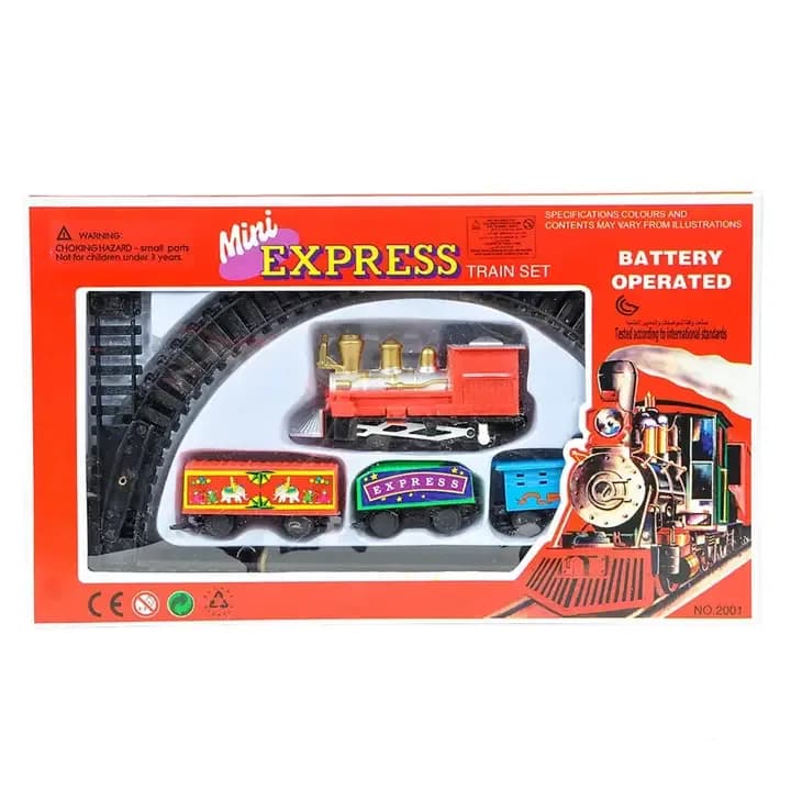 Mini Express Battery-Operated Train Set for Kids thumbnail 3
