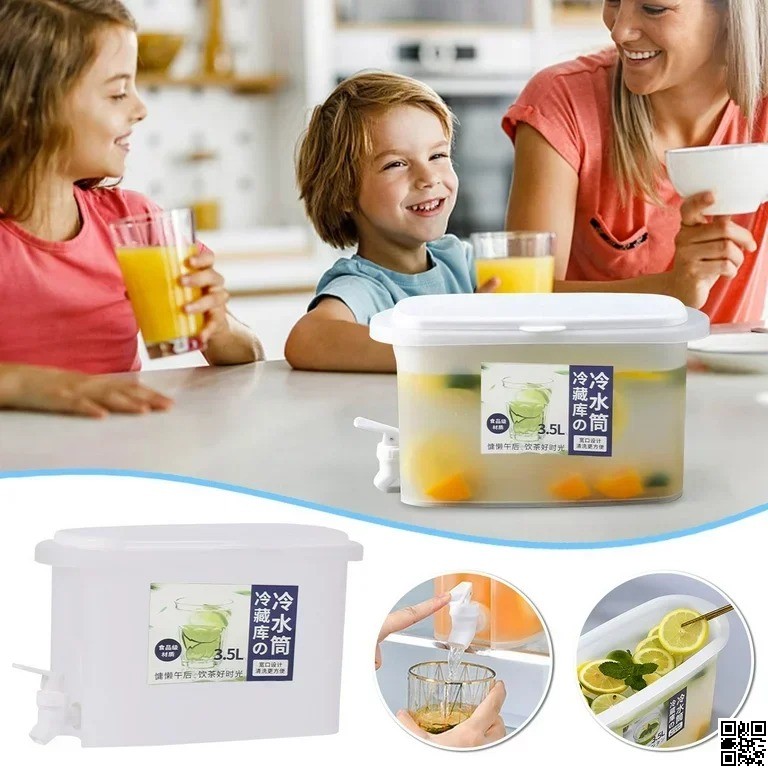 Juice Jar 3.5L – Transparent Juice Dispenser with Tap thumbnail 3