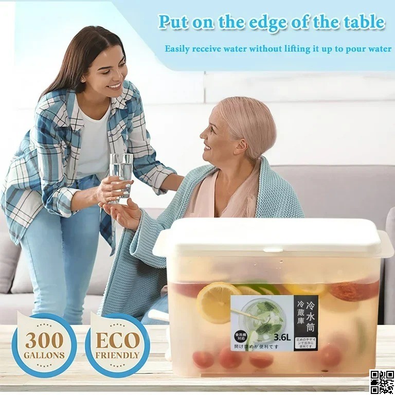 Juice Jar 3.5L – Transparent Juice Dispenser with Tap thumbnail 6