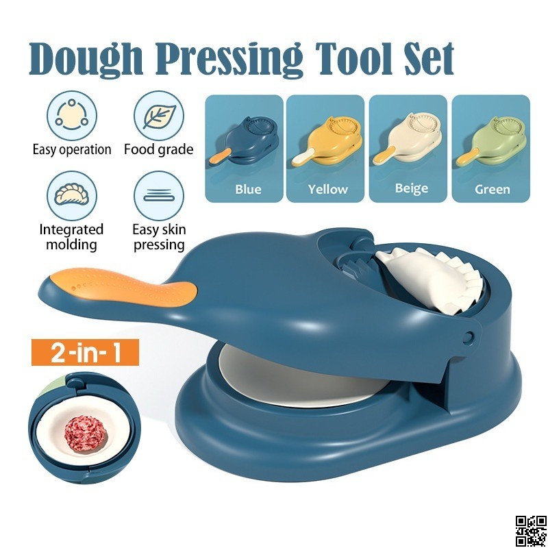 2 in 1 Dumpling Pitha Maker – Manual Dough Presser & Dumpling Wrapper Mold for Kitchen Baking thumbnail 2