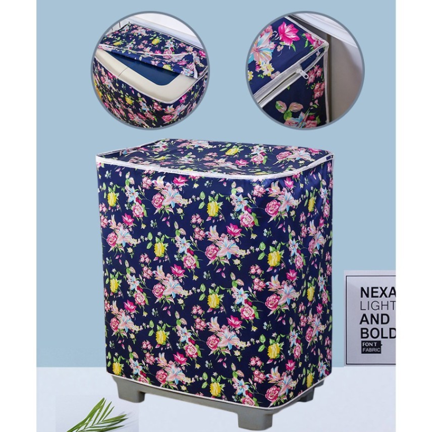 Premium 10kg Top Loading Washing Machine Cover in Bangladesh Waterproof Dustproof PEVA Protector thumbnail 4
