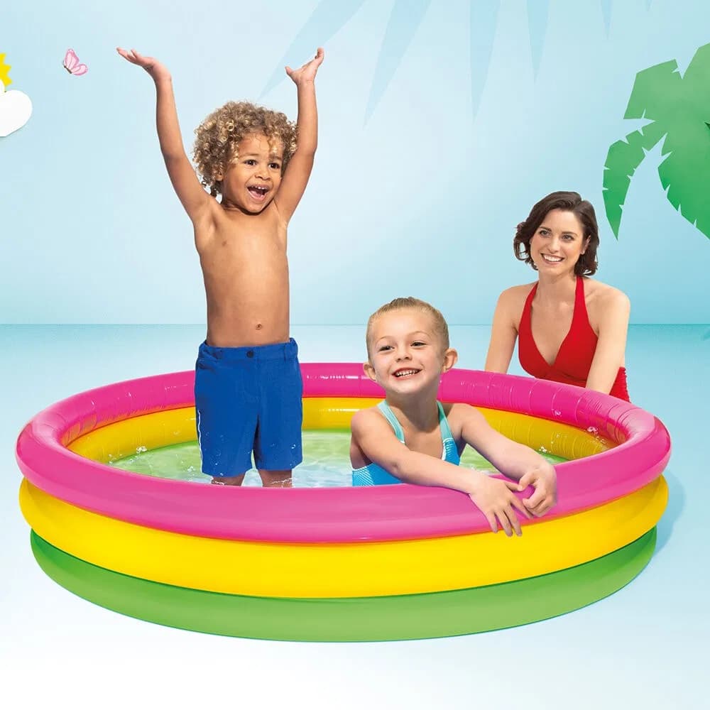 Intex Swimming Pool (24" x 8") for Kids, Baby Pool Bath Water Tub thumbnail 5