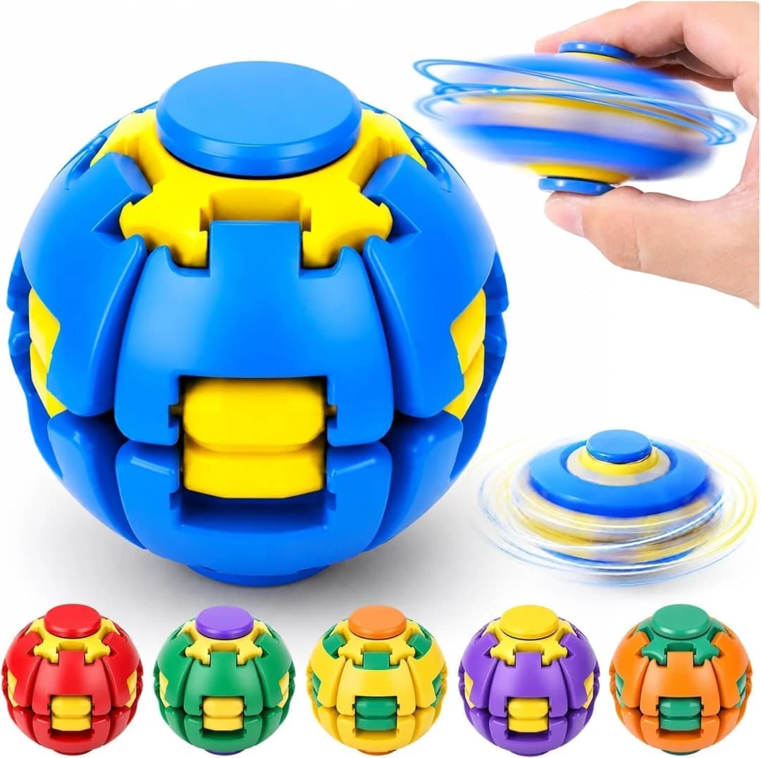 Spin Fidget Ball Toy – 360° Rotating Fidget Spinner Ball