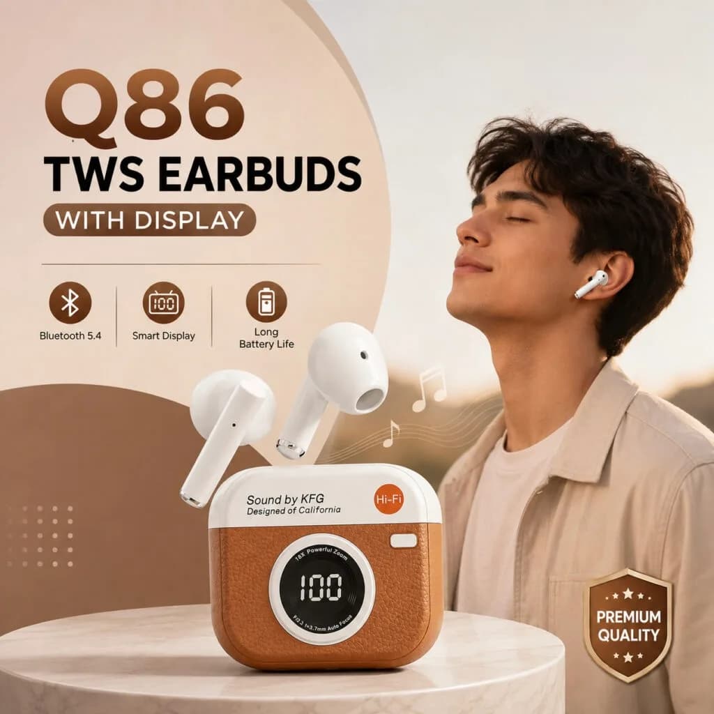 Headphones Sport Stereo Fone Bluetooth Earbuds for iPhone Retro Camera Style