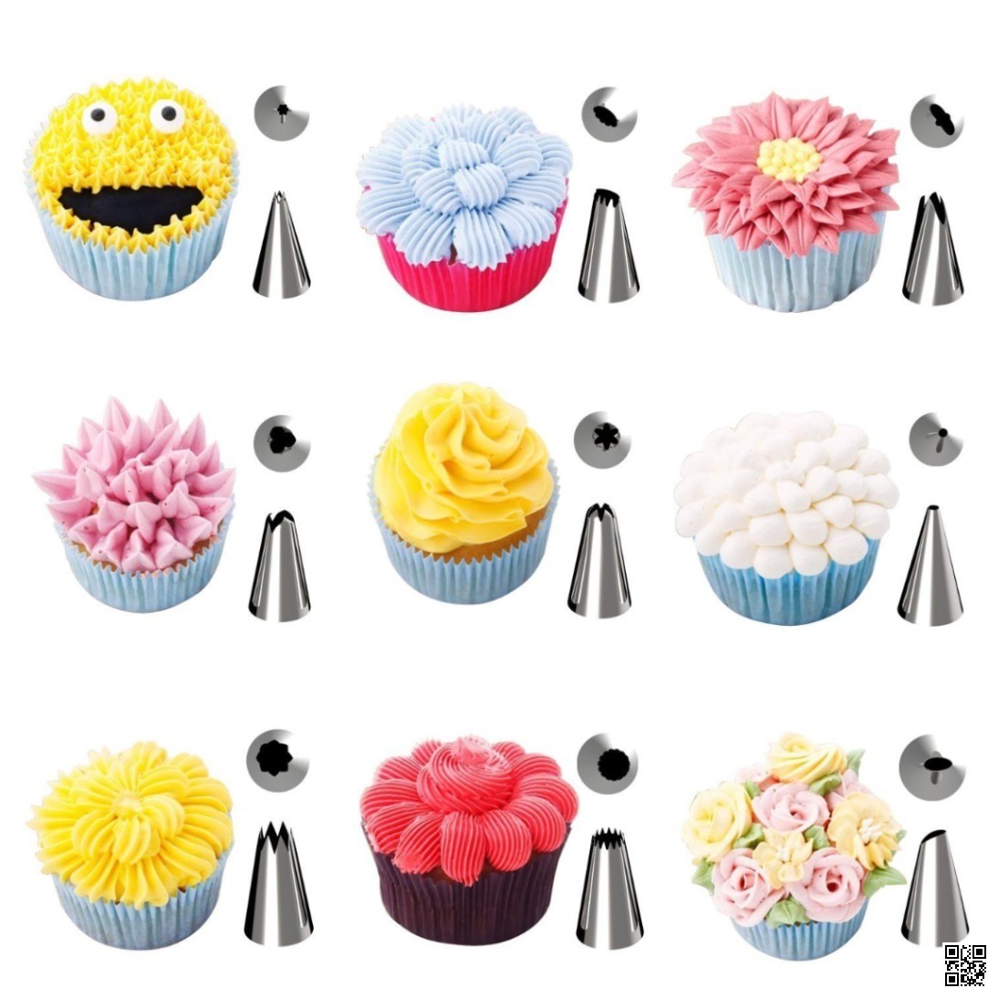 Stainless Steel 12 Pieces Cake Decoration Tools Set thumbnail 4