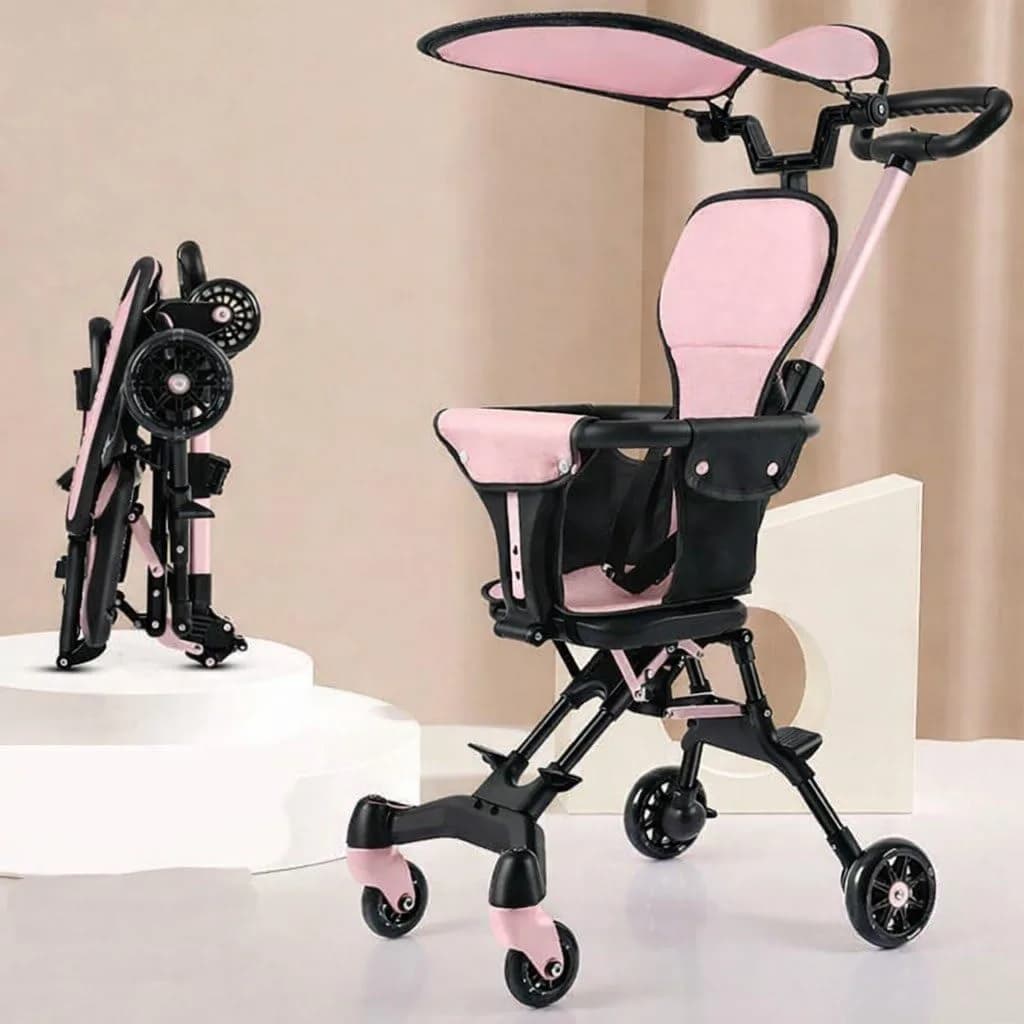 Foldable Baby Stroller, Multi-Function Lightweight Magic Stroller with Hood - Easy Foldable Travel-Friendly, Lightweight Baby Stroller Price in Bangladesh