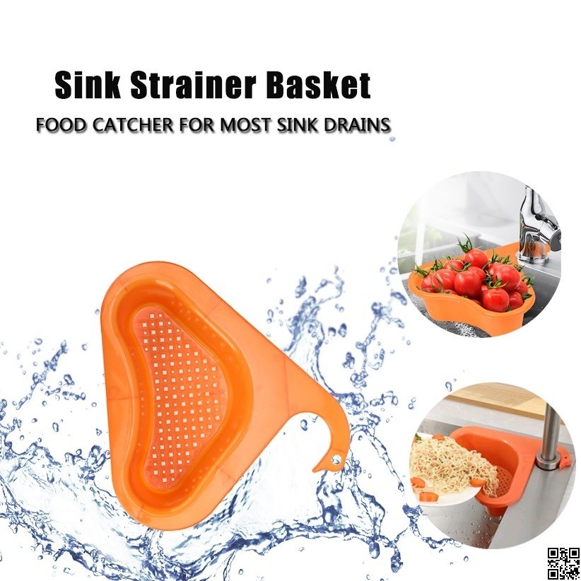 Swan Shape Sink Drain Basket – Multifunction Kitchen Sink Hanging Strainer thumbnail 3