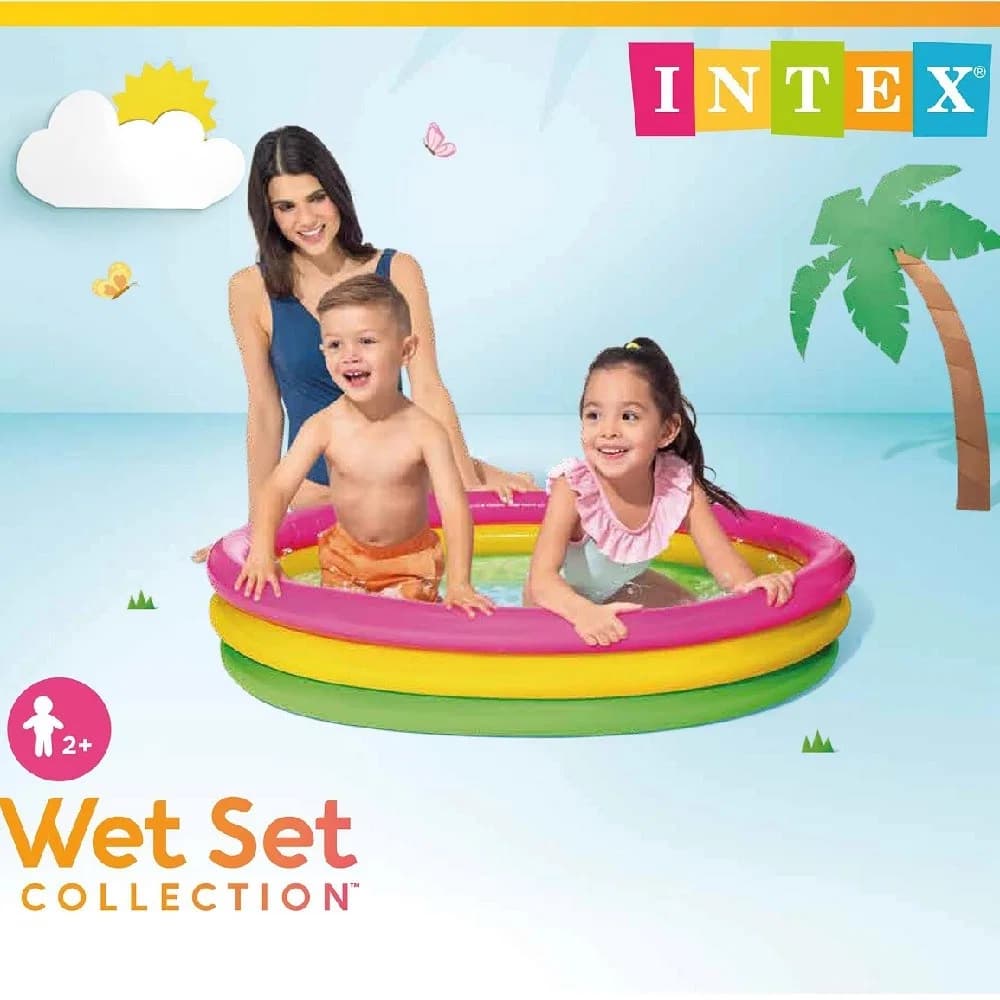 Intex Swimming Pool (24" x 8") for Kids, Baby Pool Bath Water Tub thumbnail 2