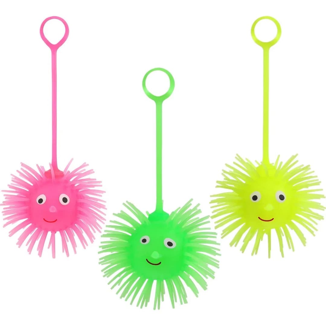 LED Puffer Balls Toy, Glowing Puffer Balls with Hanging Loop Flashing Puffer Light thumbnail 4