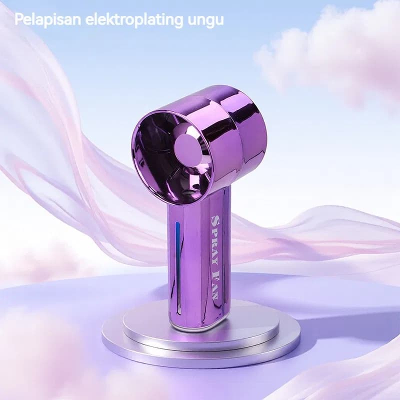 Portable Mist Fan - Rechargeable Mini Cooling Fan, Portable Handheld Spray Fan, Recharge Hand Held Fan Humidifier Mist Cooler Cooling Spray Handheld Spray Fan thumbnail 6