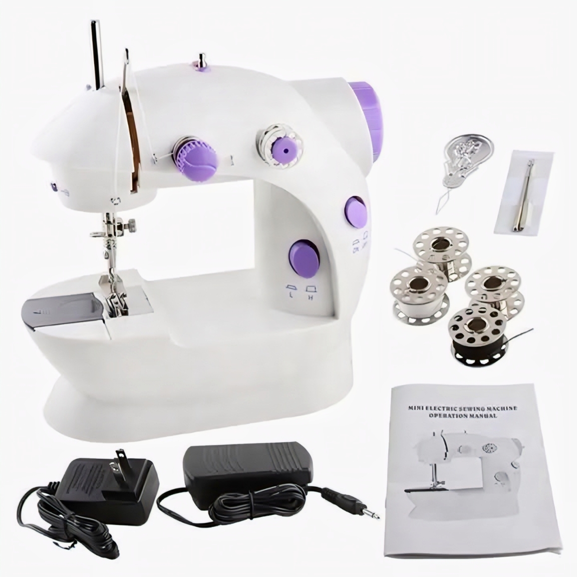 Mini Sewing Machine with Foot Pedal & Adapter, Selai Machine, মিনি সেলাই মেশিন thumbnail 5