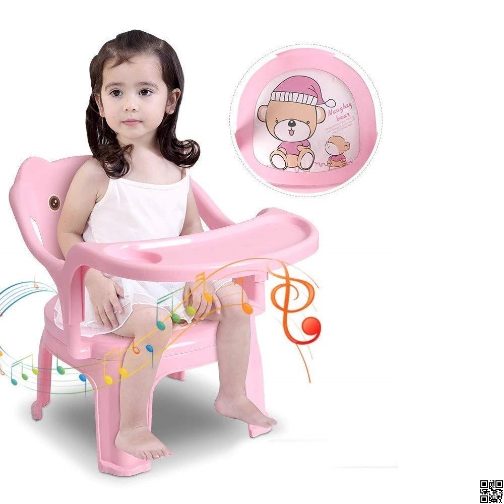 Baby Feeding Chair with Tray | Durable Plastic Kids High Chair & Study Chair thumbnail 7