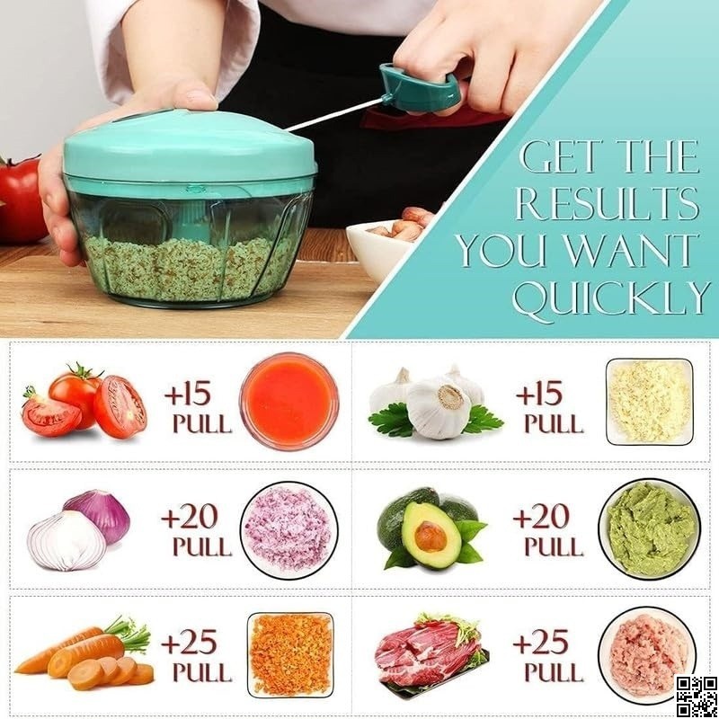 Anjani 2 in 1 Onion Vegetable Cutter – Multi-Functional Vegetable Chopper thumbnail 2
