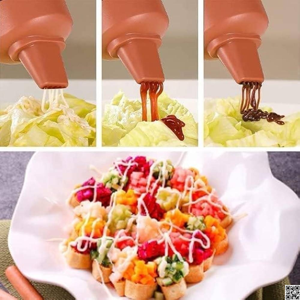 Squeeze Bottle Condiment Bottles – Hot Sauce Dispenser, Refillable Multipurpose Kitchen Tool thumbnail 8