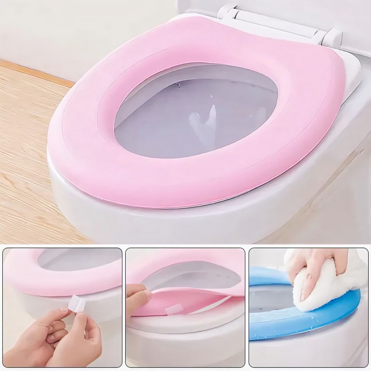 Commode Cover, Bathroom Toilet Seat Covers, Toilet Seat Cushion Cover, Soft Bathroom Thicker Toilet Seat Cover Pad