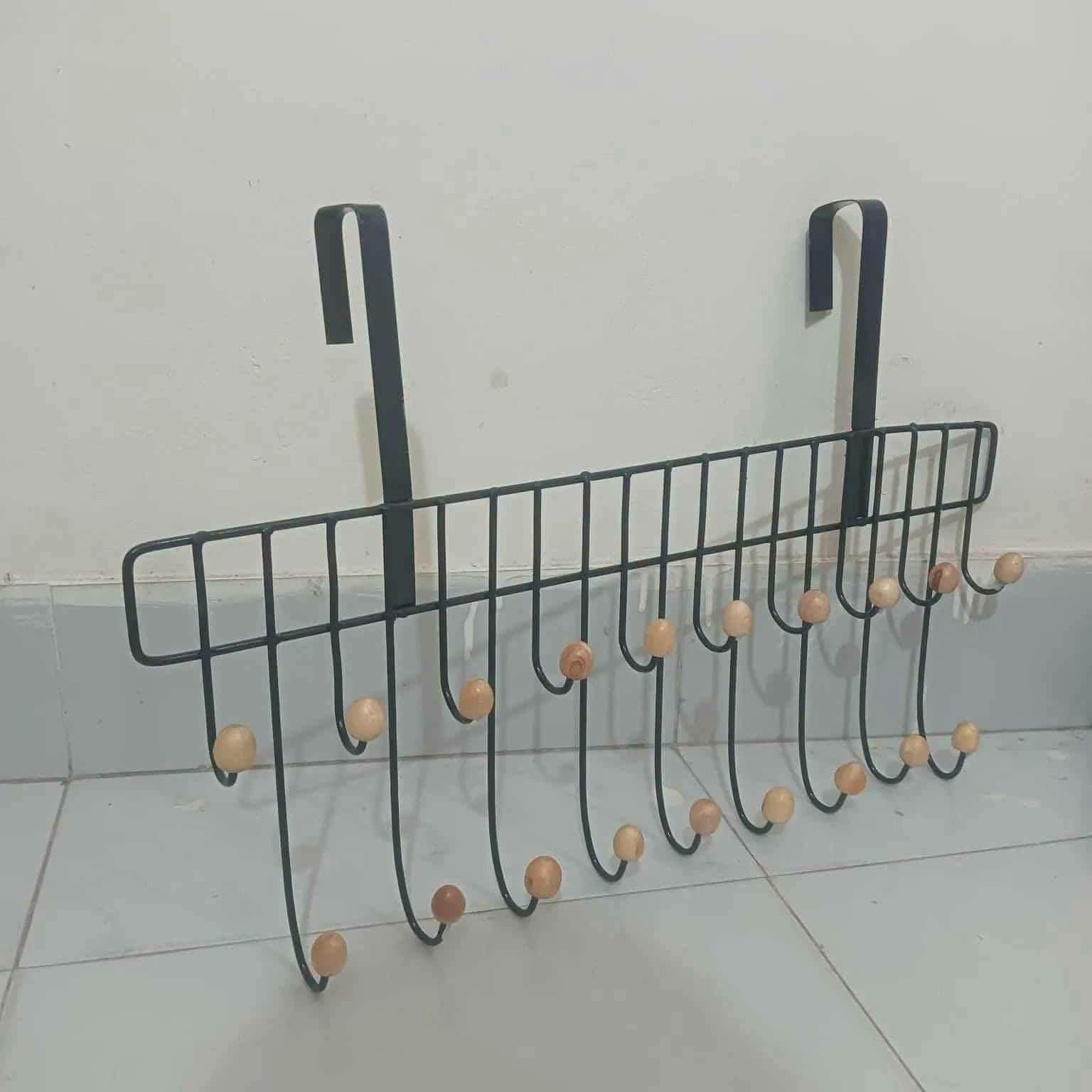 19 Hooks 2-Layer Heavy Duty Door Back Hanger for Clothes & Accessories | 19 Hooks Door Hanger