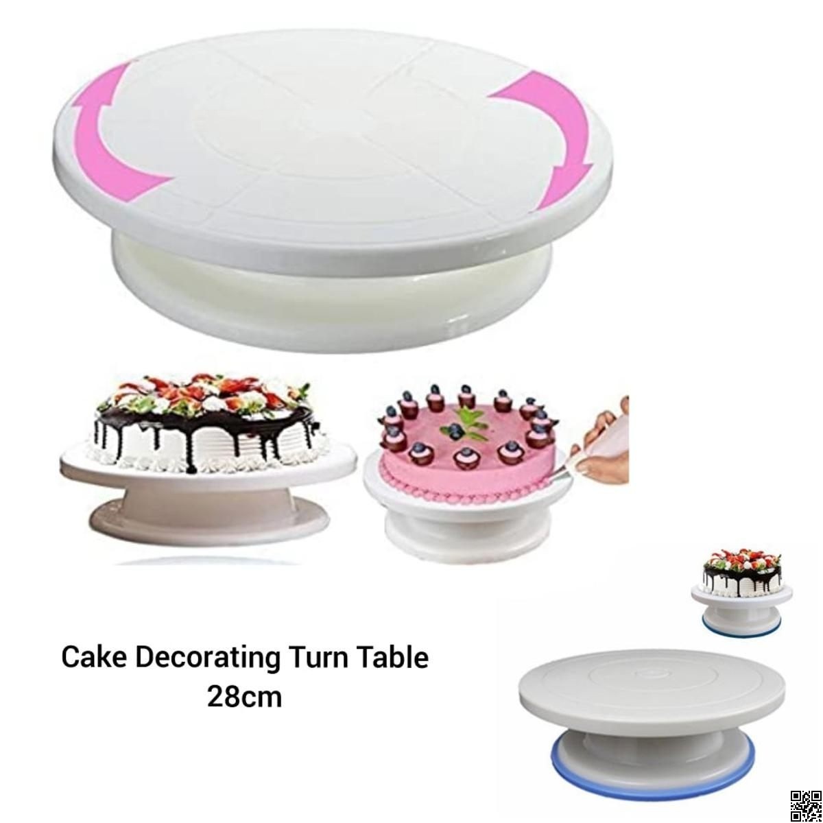 Cake Turntable 360° Rotating – Premium Revolving Cake Decorating Stand thumbnail 5