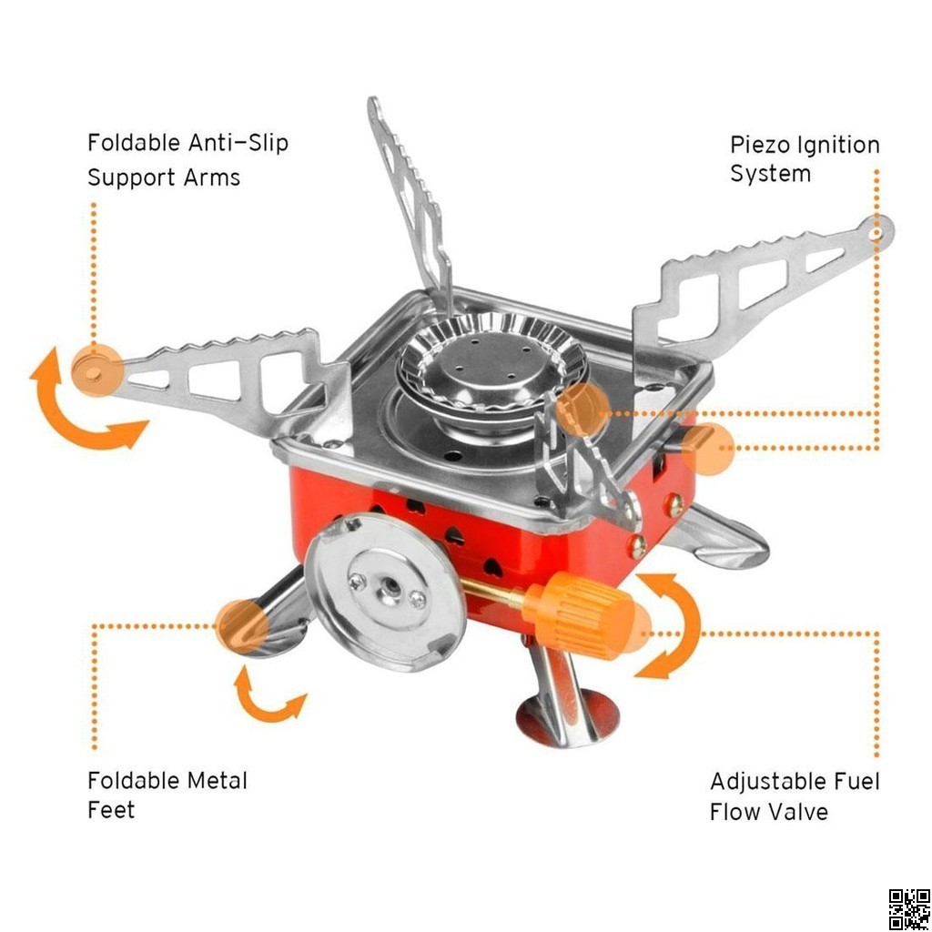 Portable Card Type Butane Gas Stove Burner – Compact Camping & Outdoor Cooker thumbnail 5