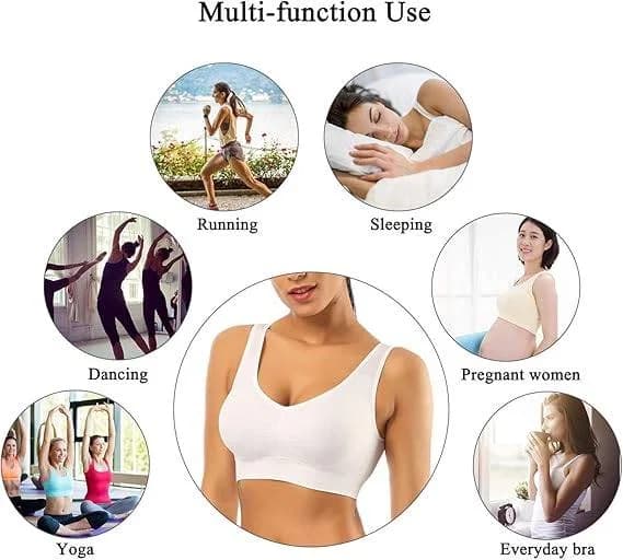 Joy Sports Bras for Women, Seamless Comfortable Yoga Bra without Pads thumbnail 7