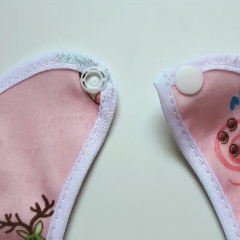 Velvet Baby bib towel soft cotton children's two-layer round-shaped bibs, Baby Apron bib thumbnail 5