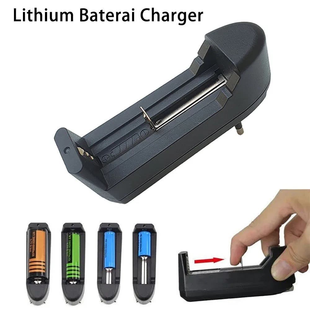 3.7V Universal Battery Charger for Single slot, AC 220v Fast Charging Power Accessories