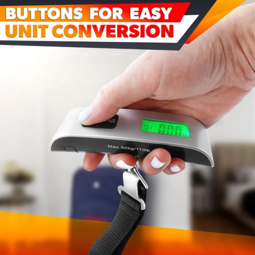 LCD Electronic Luggage Scale – Portable 50kg Digital Hanging Scale thumbnail 8