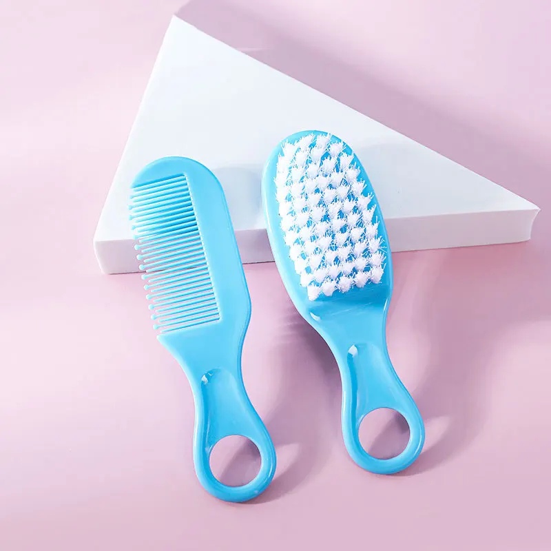 2Pcs Baby Hairbrush Comb Set for Newborn & Toddlers – Soft Bristle Baby Hair Brush Head Massager & Portable Infant Hair Care Kit thumbnail 4