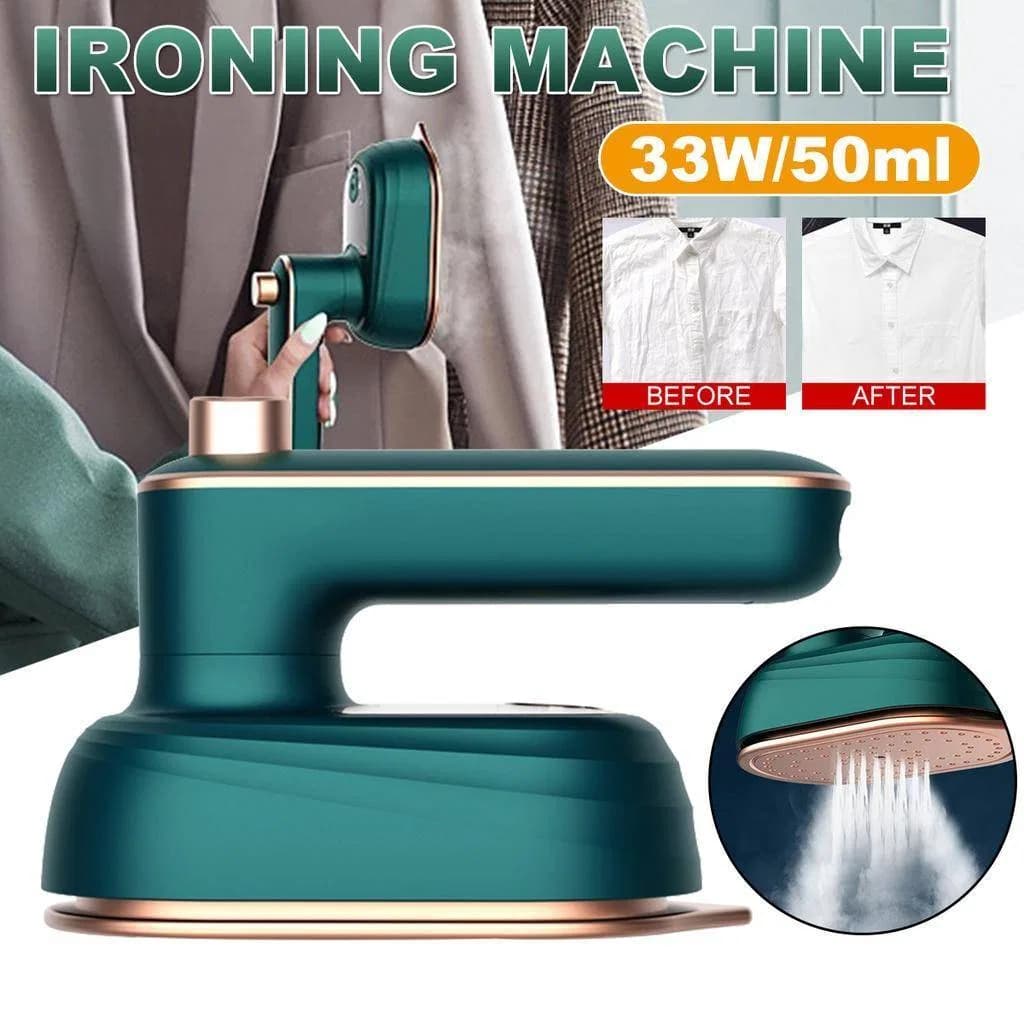 Mini Micro Steam Iron Machine with Spray – Handheld Folding Electric Iron for Portable Travel & Home Use