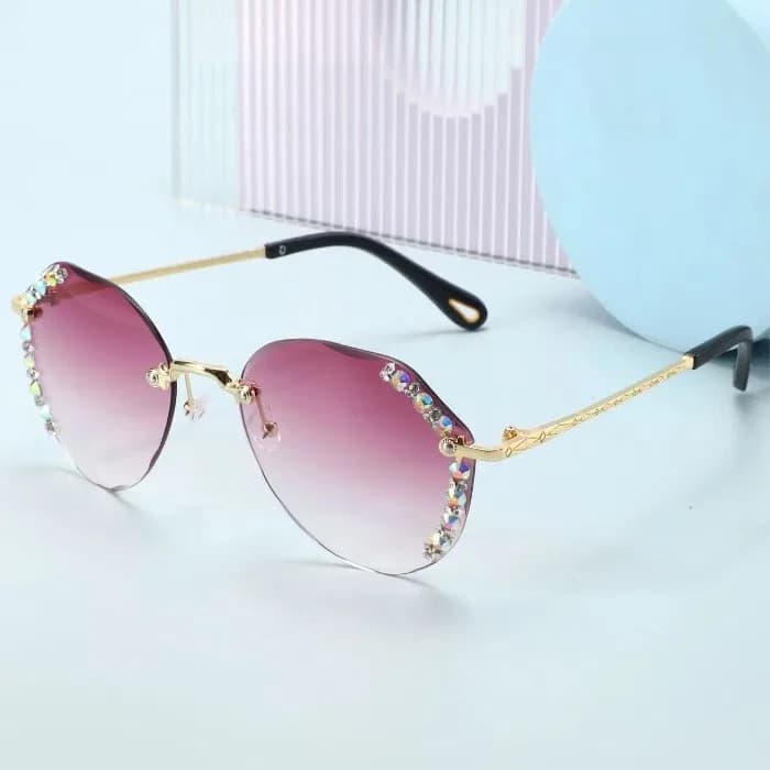 Rhinestone Women Luxury Brand Designer Female Sunglass, Ladies Sunglasses, Womens Sunglasses thumbnail 6