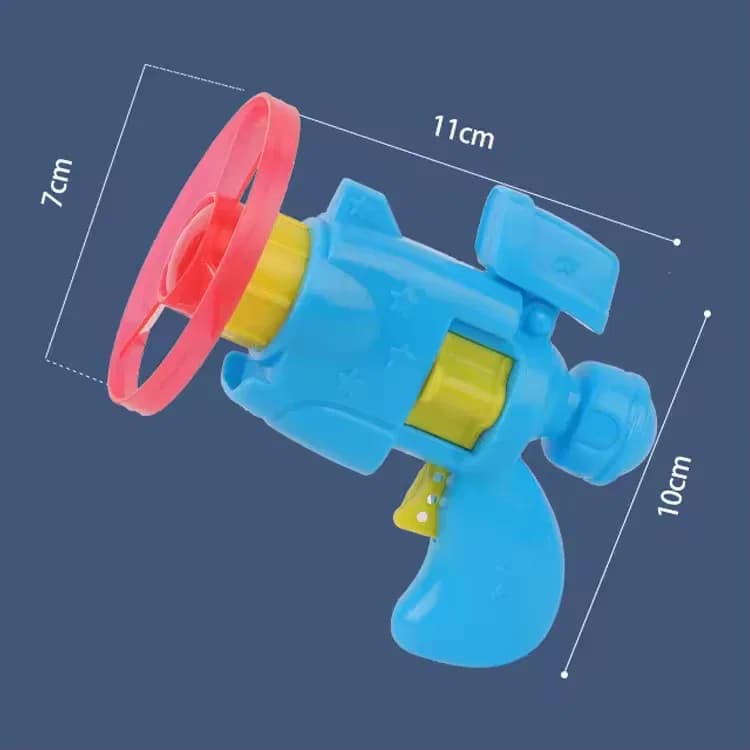 2 in 1 Spinning Top Gun Light-up Disc Flyer Led Flashing Flying Saucer thumbnail 4