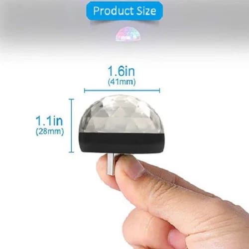 Usb Mini Led Disco Magic Ball Lights, Sound Sensor Led Small Magic Ball Light thumbnail 5