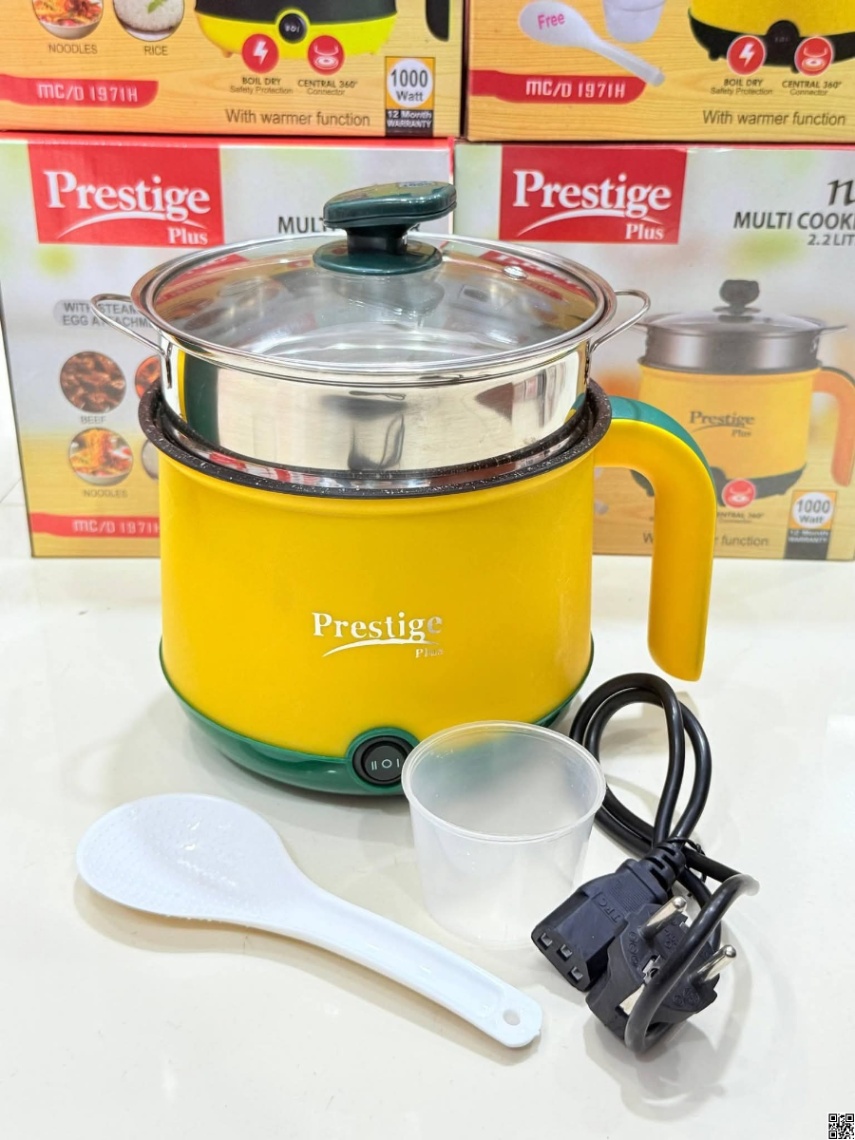Prestige Plus Multi Cooker 2.2L – Electric Multi Functional Cooking Pot thumbnail 3