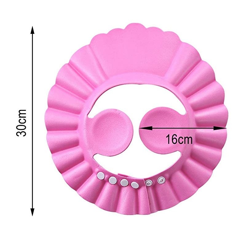 Baby Bathing Shower Cap Hat With Ear Wash Hair Shield – Adjustable Baby Shampoo Bath Visor for Kids thumbnail 4